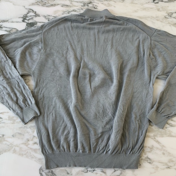 Pronto Uomo Silk Blend Gray Turtleneck Sweater - Picture 2 of 7